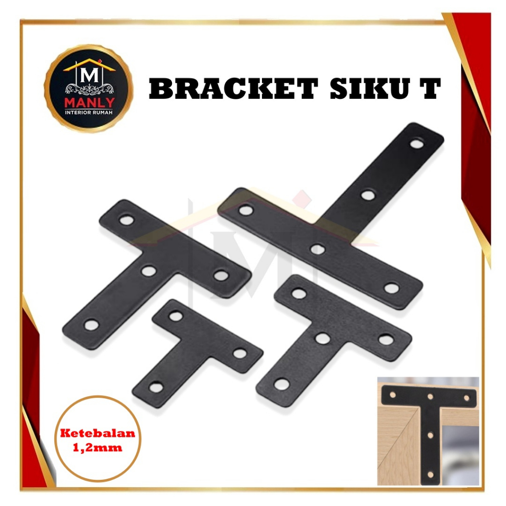 Frame Siku T Stainless / Konektor Connector sambungan rata 4 x 4, 6x6, 8 x 8