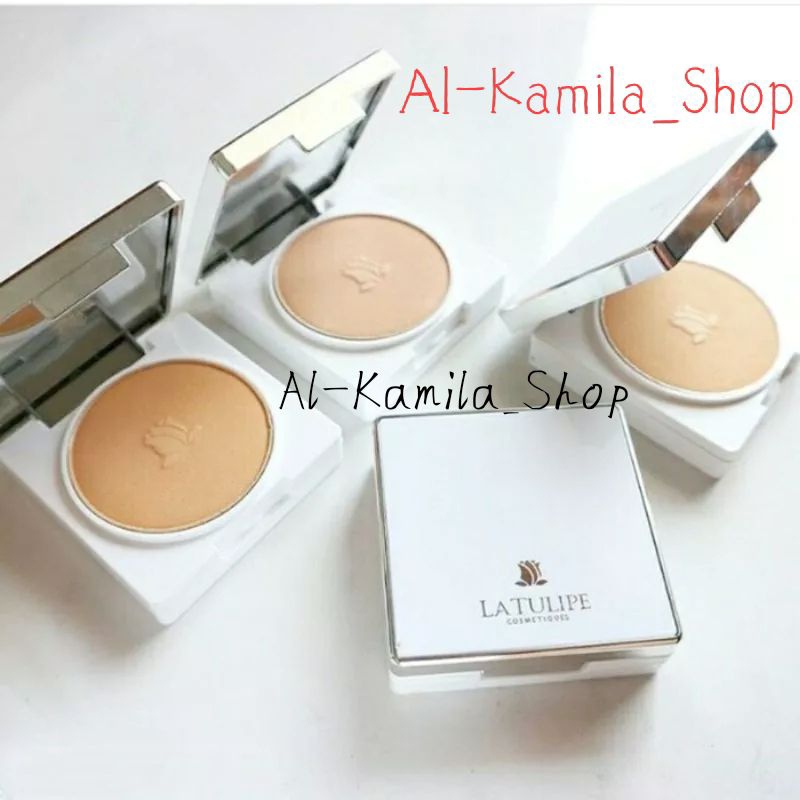 La Tulipe/La Tulip/LaTulipe Two Function Cake Y10 || Y15 - Bedak Padat Ada Tempat & Kaca || Refill P