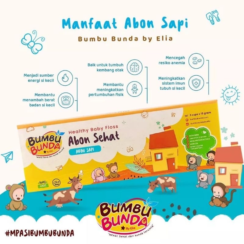 

Bumbu Bunda Abon Sehat MPASI 8bulan+