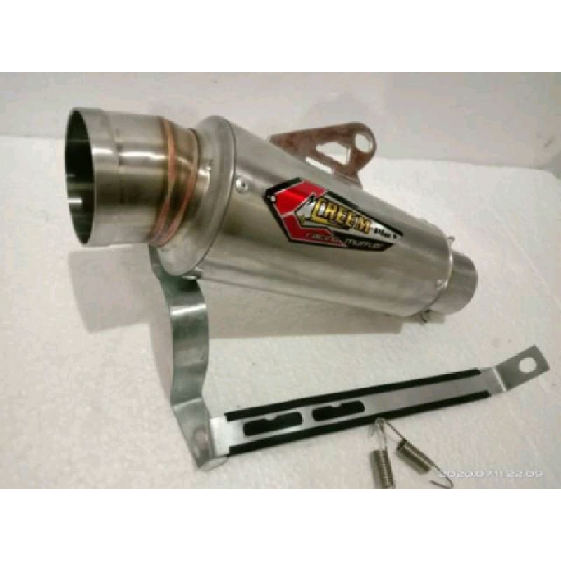KNALPOT CREAMPIE CP3, KNALPOT RACING CREAMPIE CP3, SLENCER CREAMPIE CP3 PNP FU,SONIC,KLX150,CRF150
