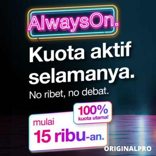 Paket Internet Three AON (Kuota Always On)
