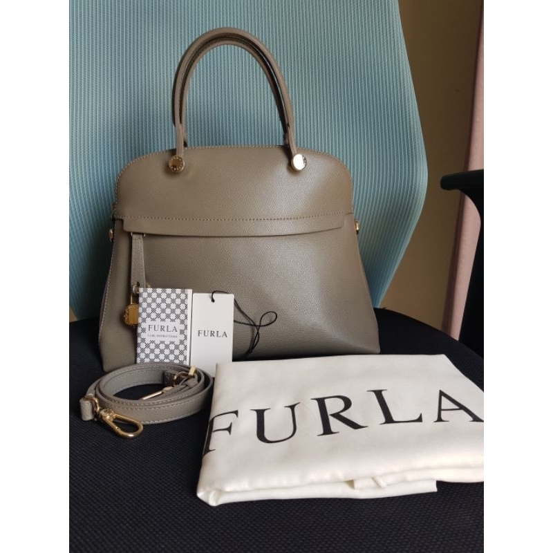 Furla Piper Dome Medium Original warna Argile
