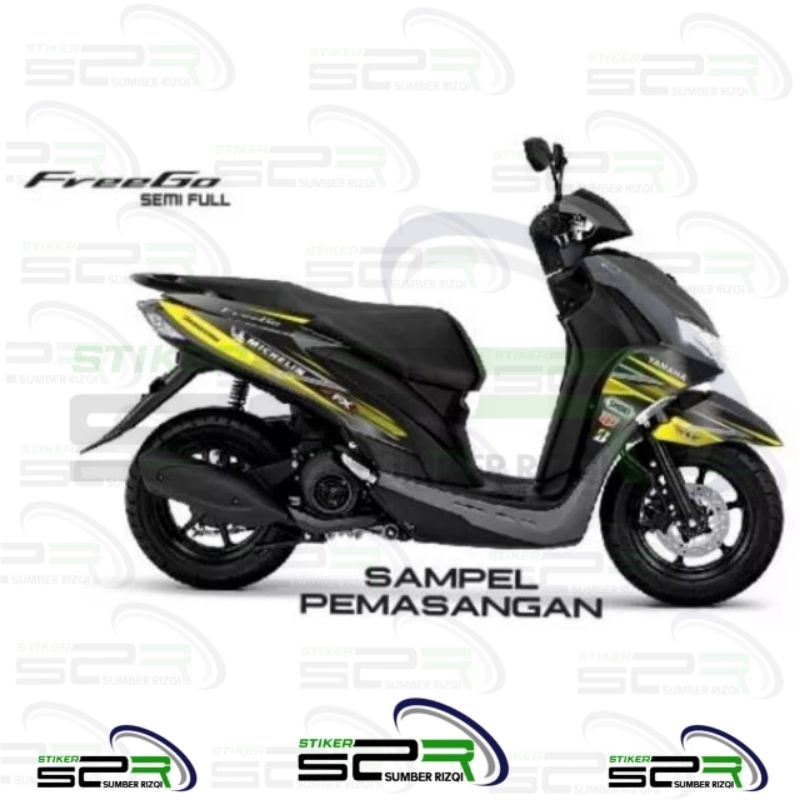 S2R - Stiker Striping Yamaha Freego michelin Variasi