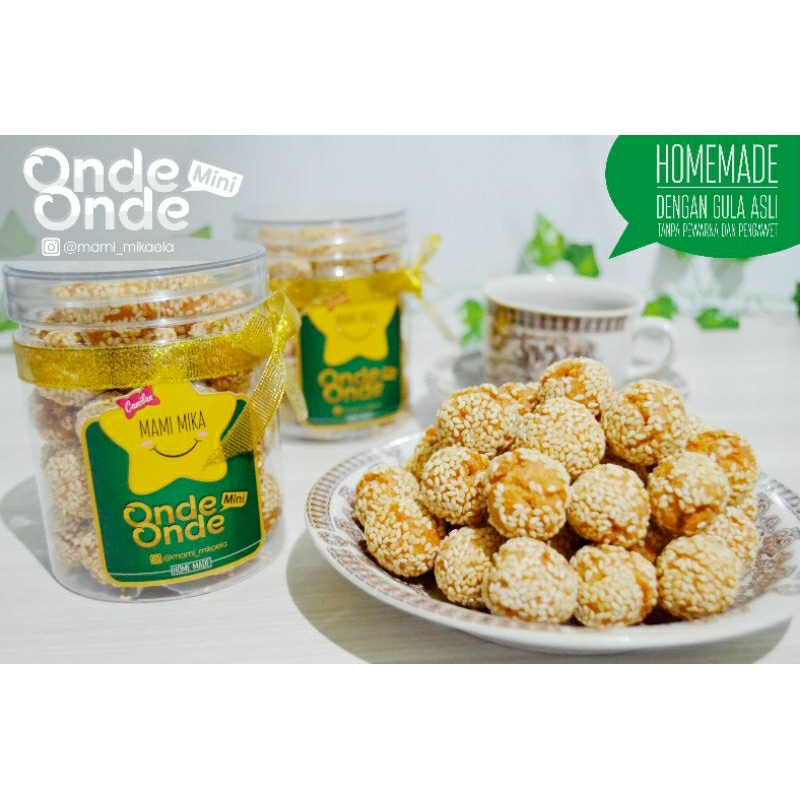 

onde-onde mini 1kg tanpa toples renyah dan tidak keras 100% gula asli