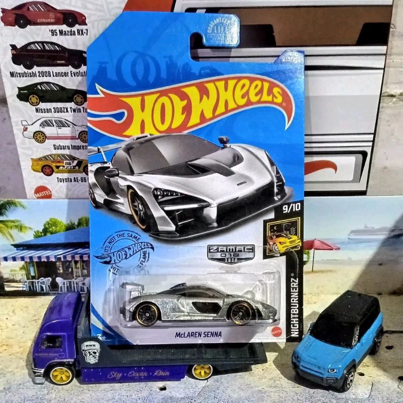 Hotwheels Hot Wheels US Card ZAMAC McLaren Senna