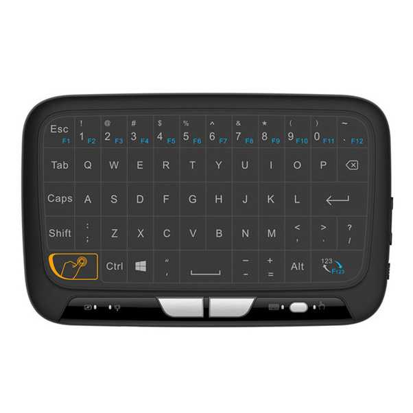 Keyboard Mouse Layar Sentuh 2.4 GHz di Smart TV dan PC 300mAh Baterai Isi Ulang