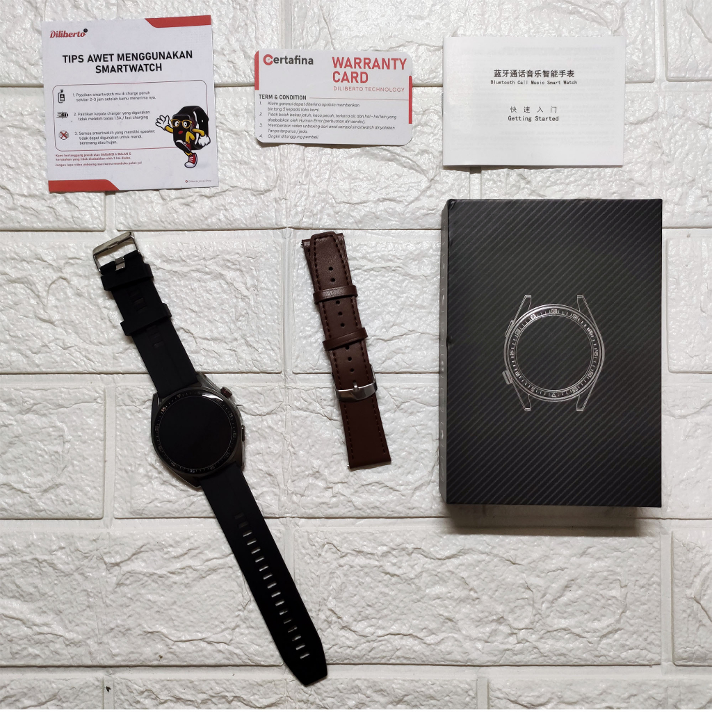 Smartwatch Z30 Layar AMOLED Full Screen 8GB Storage AOD Bluetooth Call FItness Tracker