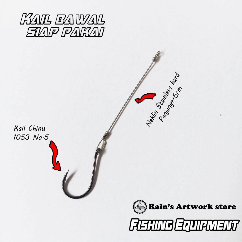 Kail Bawal Siap Pakai rangkaian pancing bawal