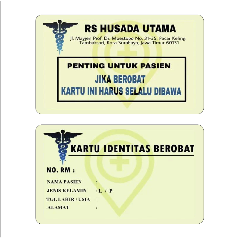 

Cetak Kartu Berobat, Kartu Pasien, Kartu Pelanggan, Kartu Indentitas
