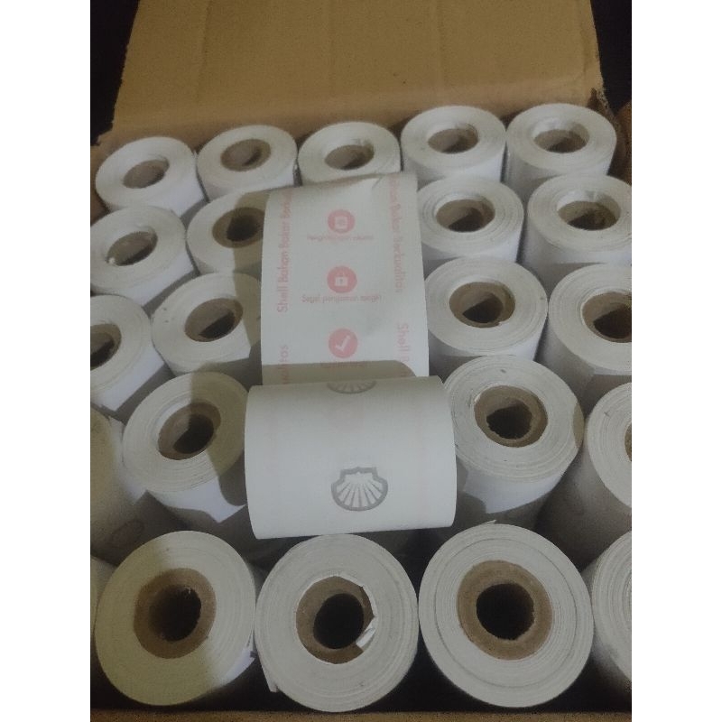 

Kertas Kasir Thermal Logo SHELL 58x48 isi 100(1dus) /Struk Edc Logo printer 58mm