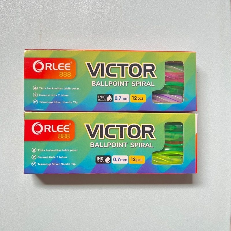 

Pulpen/ Bolpoin/ Bolpen Orlee Victor 0,7mm 1 Lusin (isi 12pcs)
