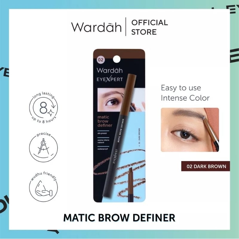 Wardah EyeXpert Matic Brow Definer , Wardah pensil alis matic