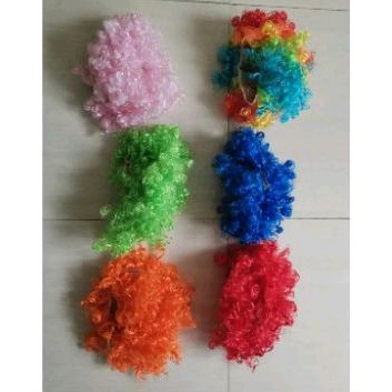 Rambut Kribo Badut Wik Warna Warni