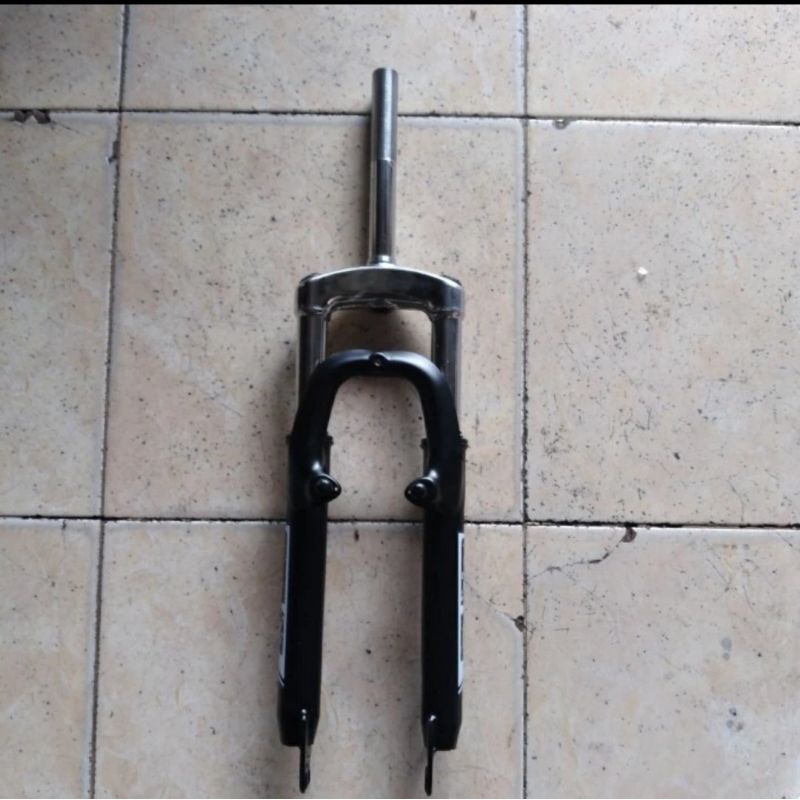 fork 26 MTB shockbreaker depan sepeda EVO travel 100 T100 mm standar 25.4 insert 22.2 ulir drat fede