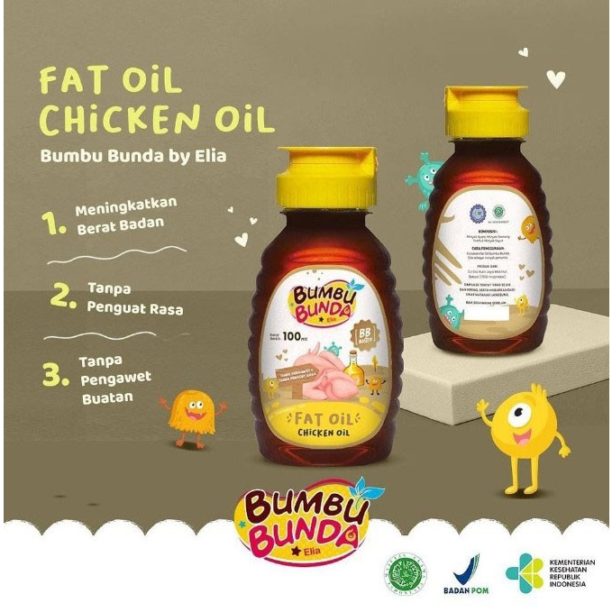 

Bumbu Bunda Fat Chicken Oil Non MSG Non Pengawet 100ml