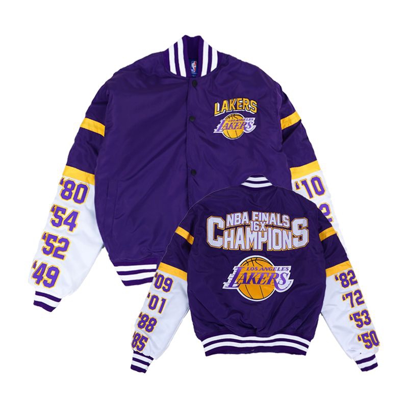 JAKET VARSITY HEAVYWIEGTH NBA FINALS BASKETBALL LAKERS 16XCHAMPIONS