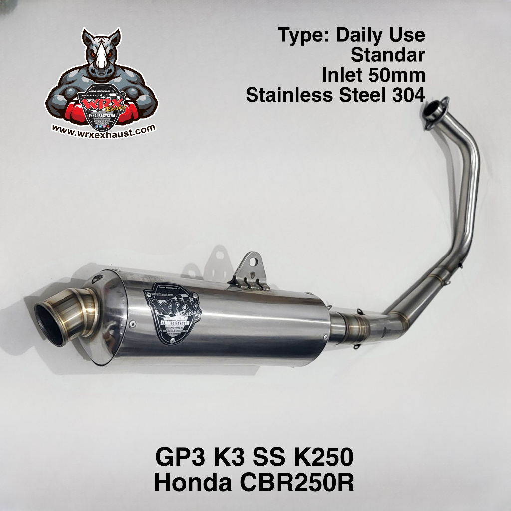 Knalpot WRX GP3 SS K250 CBR250R