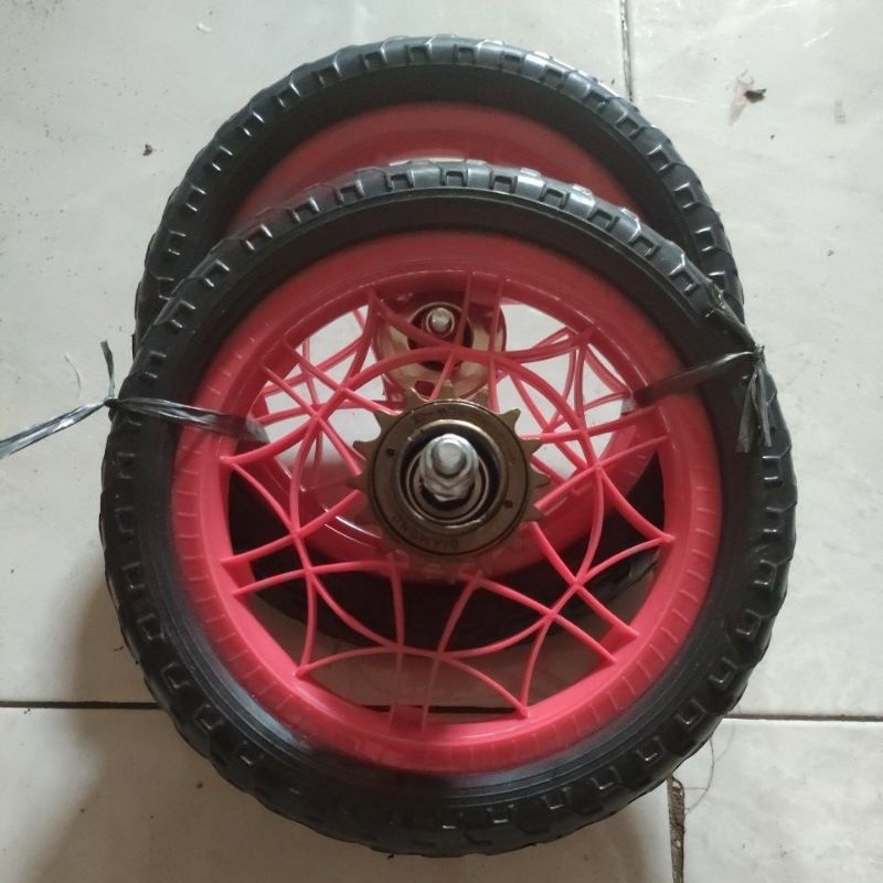 Ban Sepeda Anak Ukuran 12 inch ban Permanen Sudah Plus Ger