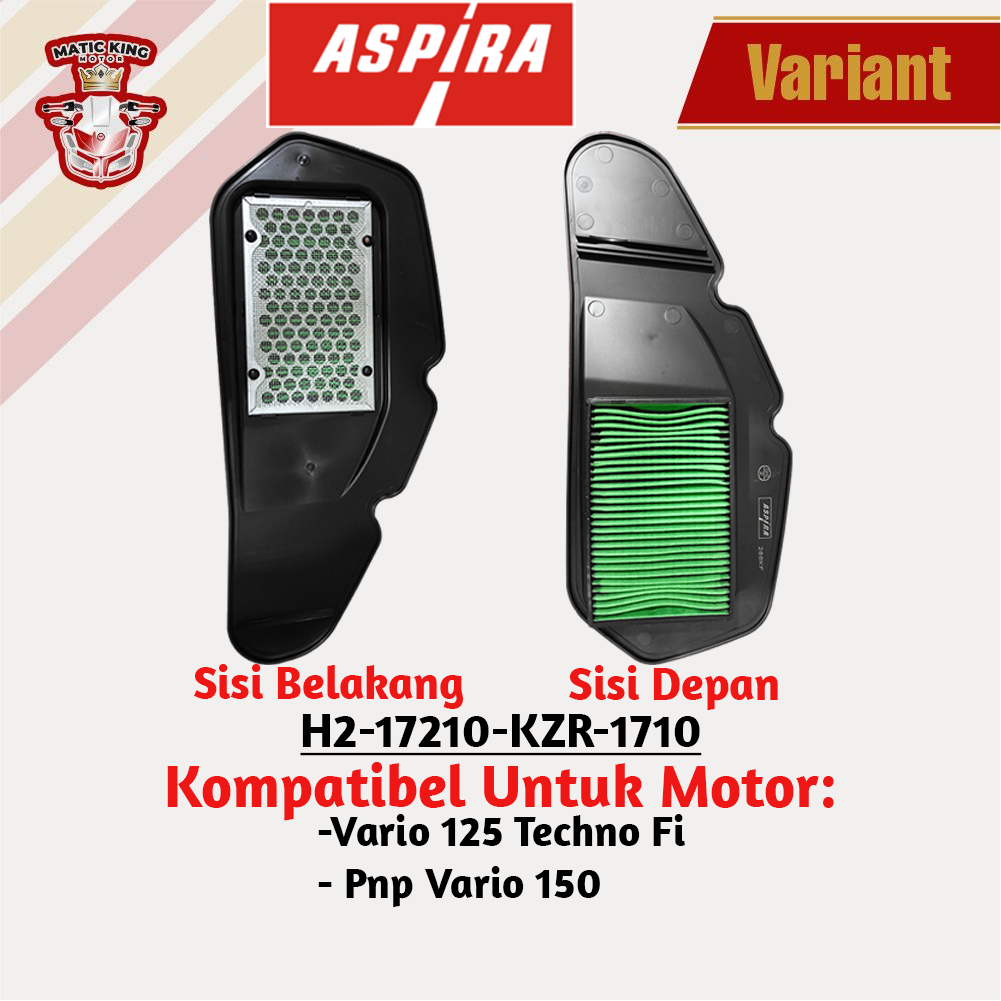 Filter Udara Hawa Honda Beat KIA 2020 Genio 2019 ORI ASLI Aspira Astra Otoparts H2-17210-K0J-1710