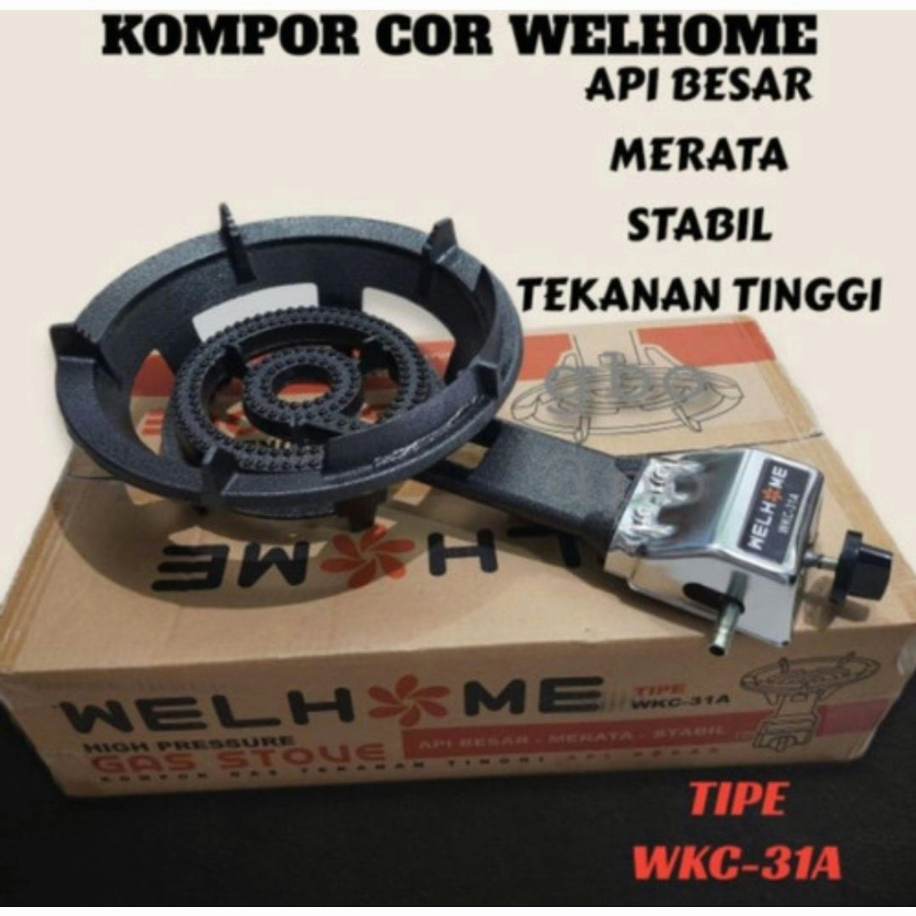 YUN Mall  KOMPOR COR Satu Tungku WELHOME WKC-31A - Kompor Jos Komersil/KOMPOR COR PORTABEL WKC-31AT