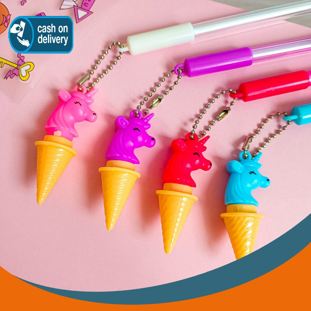 

PULPEN GANTUNGAN ICE CREAM UNICORN KUDA PONI PEN GANTUNGAN ALAT TULIS BOLPOIN UNIK IMUT MURAH PEN GEL KARAKTER LUCU MURAH PENA