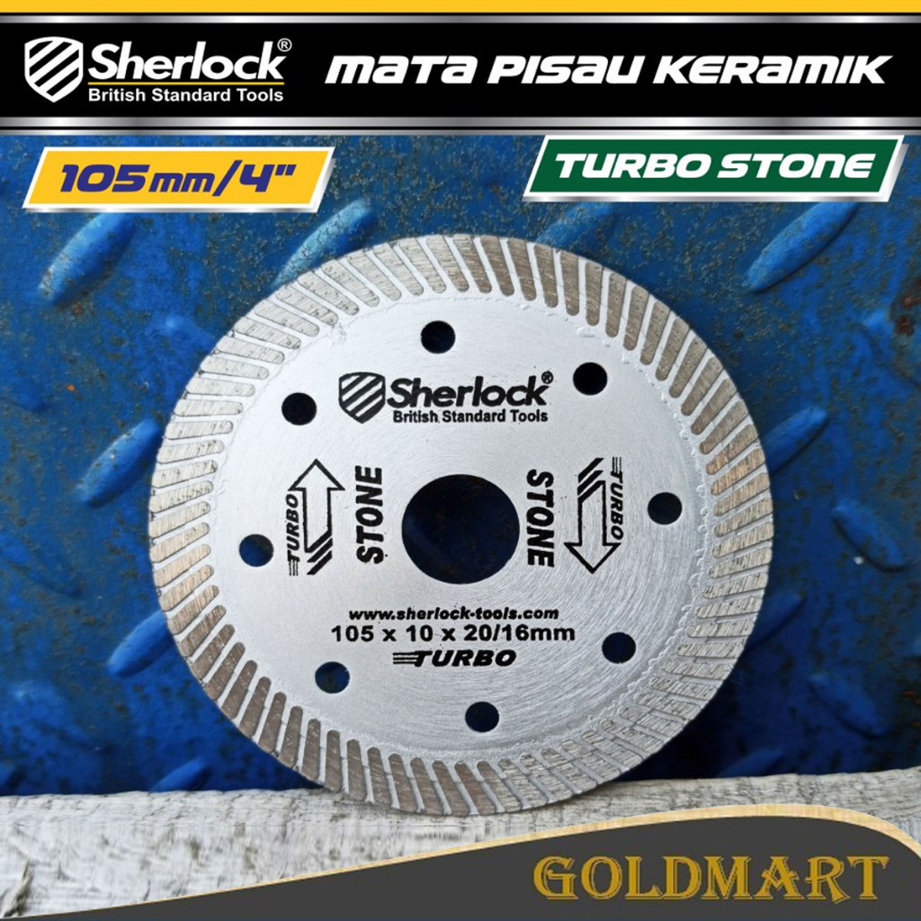 Diamond Wheel 4 inch Sherlock Mata Pisau Potong Granite Turbo STONE