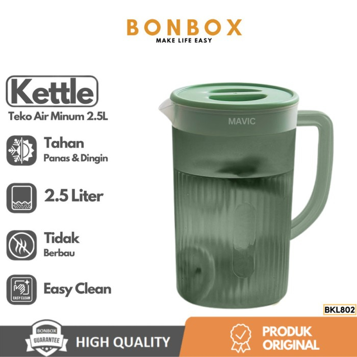 Teko Plastik Tahan Panas Dan Dingin 2,5L - Bonbox BKL802