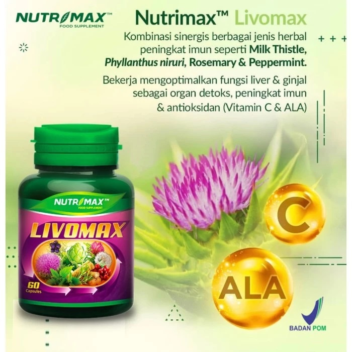 [BPOM] Nutrimax Livomax Isi 30 Tablet / Nutrimax Liver &amp; Kidney Duo / Vitamin Hati / MY MOM