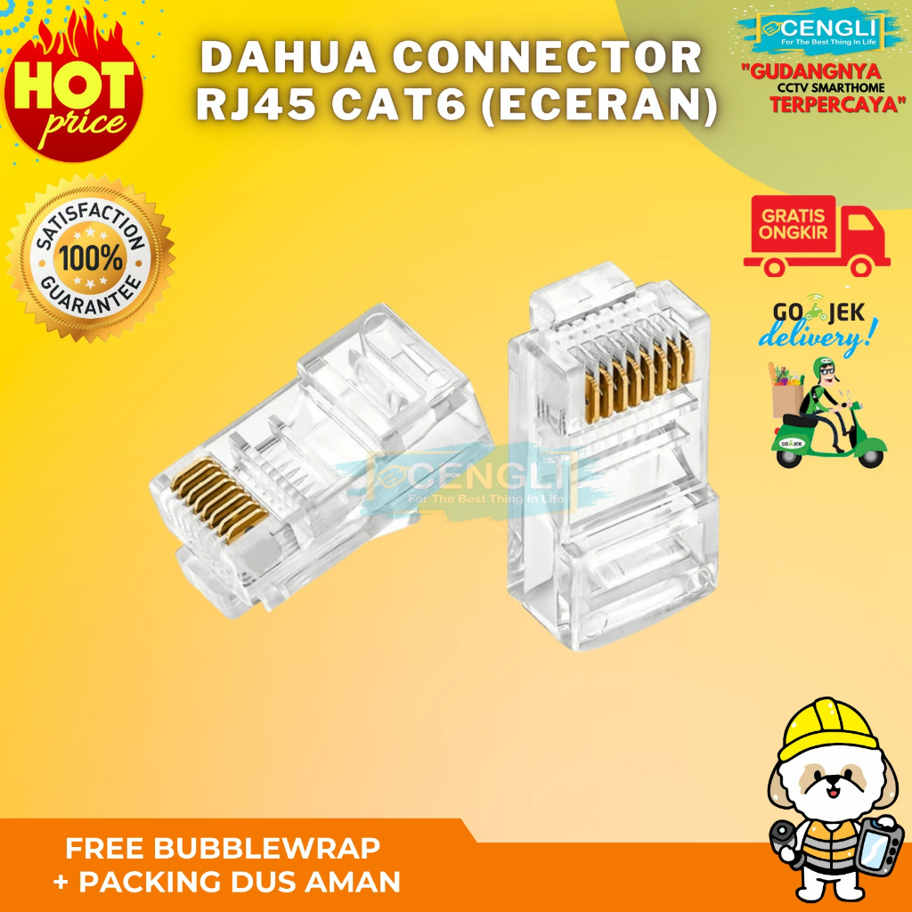 Dahua Connector RJ45 UTP CAT6 RJ45 Cat 6 (ECERAN)