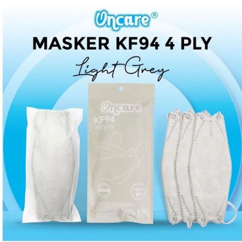 Masker KF94 Oncare Dewasa 4 Ply Disposable Face Mask Isi 10 Pcs