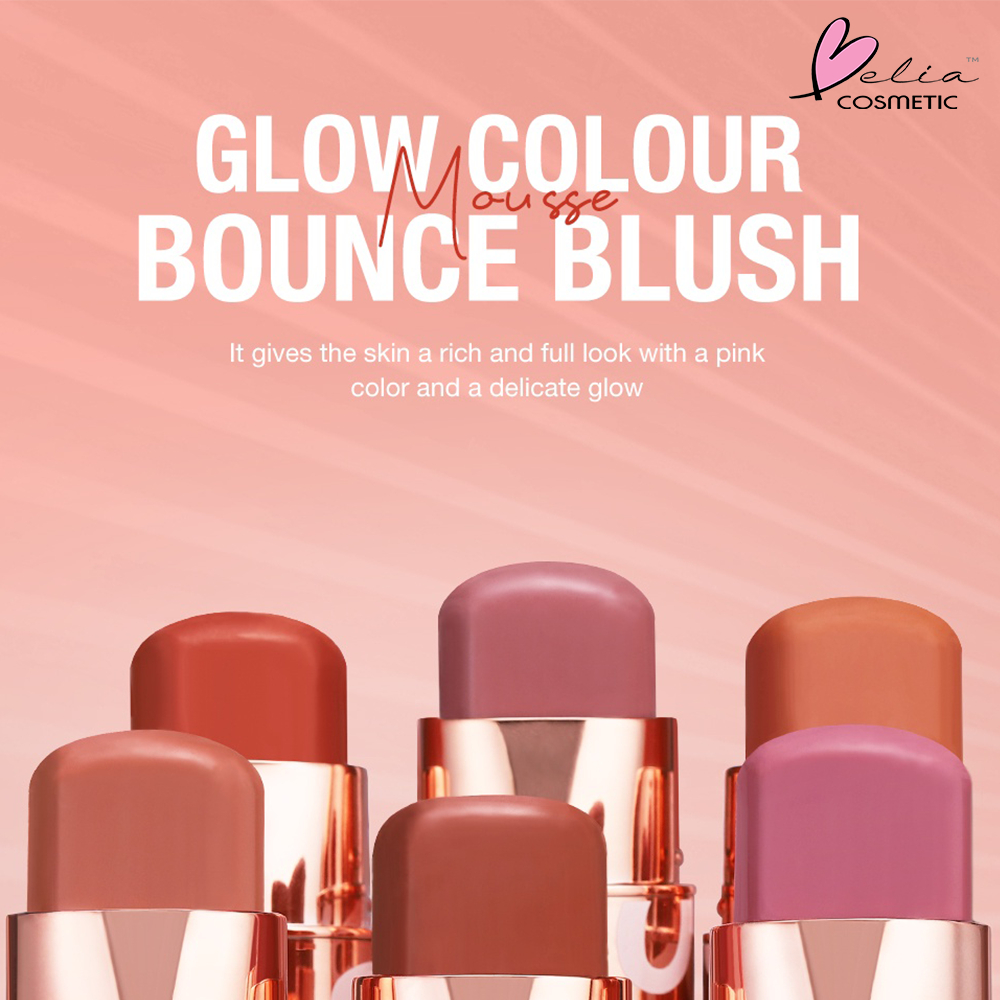 ❤ BELIA ❤ O.TWO.O Glow Colour Bounce Blush | Makeup Blush Stick | Hydrating Gloss Lip &amp; Cheek 6 Colors Beauty Cosmetics