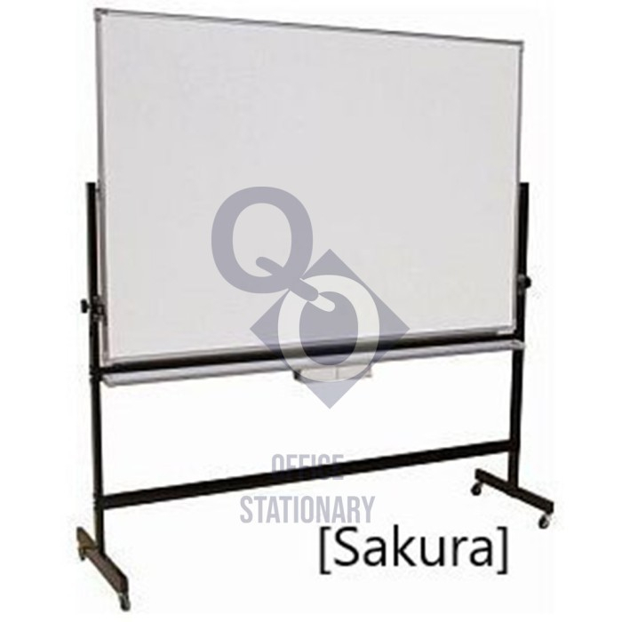 

Papan Tulis Whiteboard Sakura 120x240- White Board Magnet Kaki 2 muka