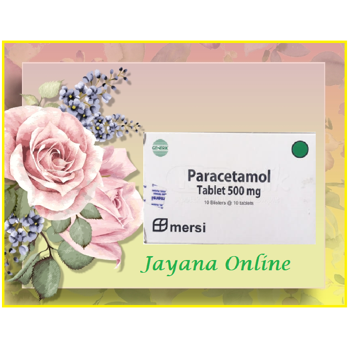 Bisa COD Paracetamol 500mg/ paracetamol 500 mg mersi per box L10 Original