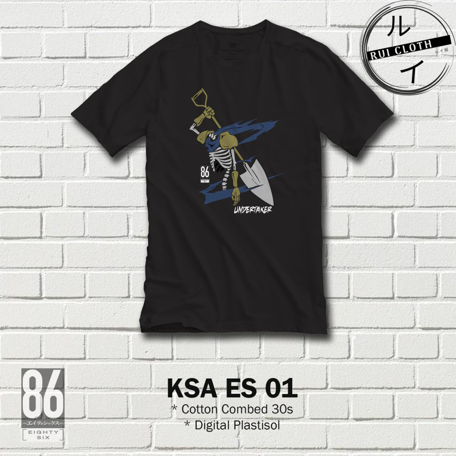 Kaos Anime 86 Eighty Six Spearhead Logo Undertaker