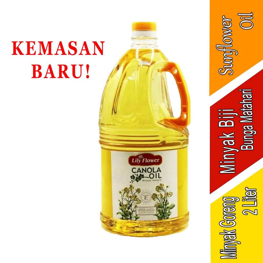 

Minyak Biji Bunga Matahari - Minyak Goreng - Lily Flower Oil - 2Liter