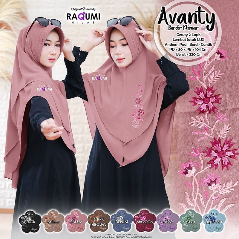 Best Seller Raqumi Hijab Avanty Bordir Khimar