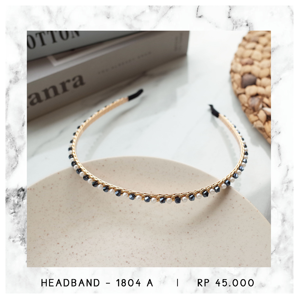 HEADBAND / BANDO MUTIARA BEADS - 1804