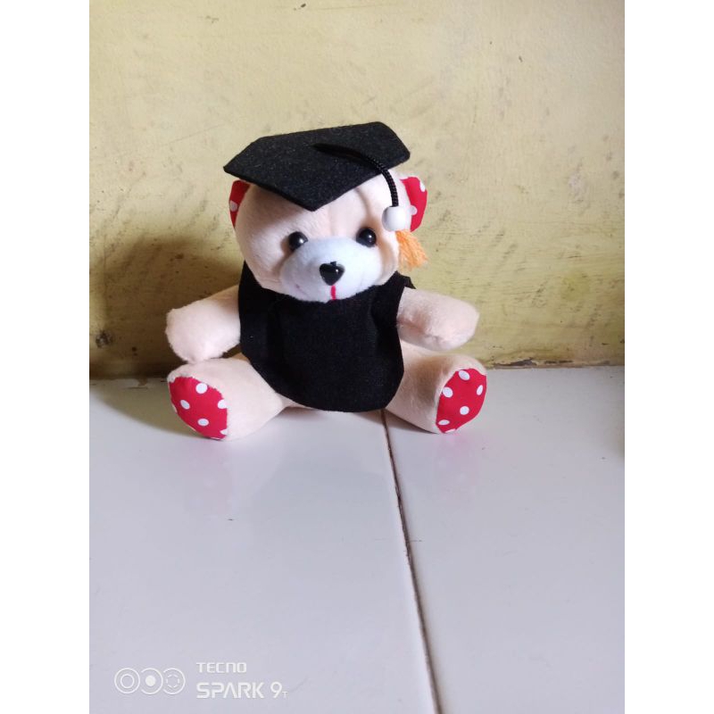 boneka wisuda ukuran mini(20cm)lucu dan imut