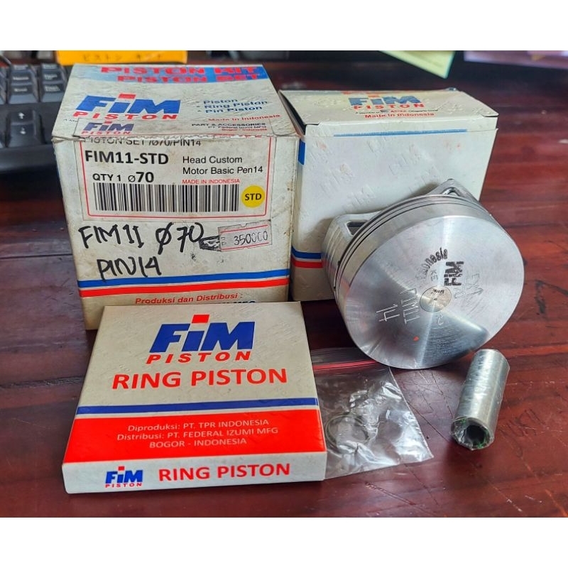 PISTON KIT SET FIM 11 DMTR STD(70/14)PISTON KIT BASIC CUSTOME PEN 15-BOYRENK