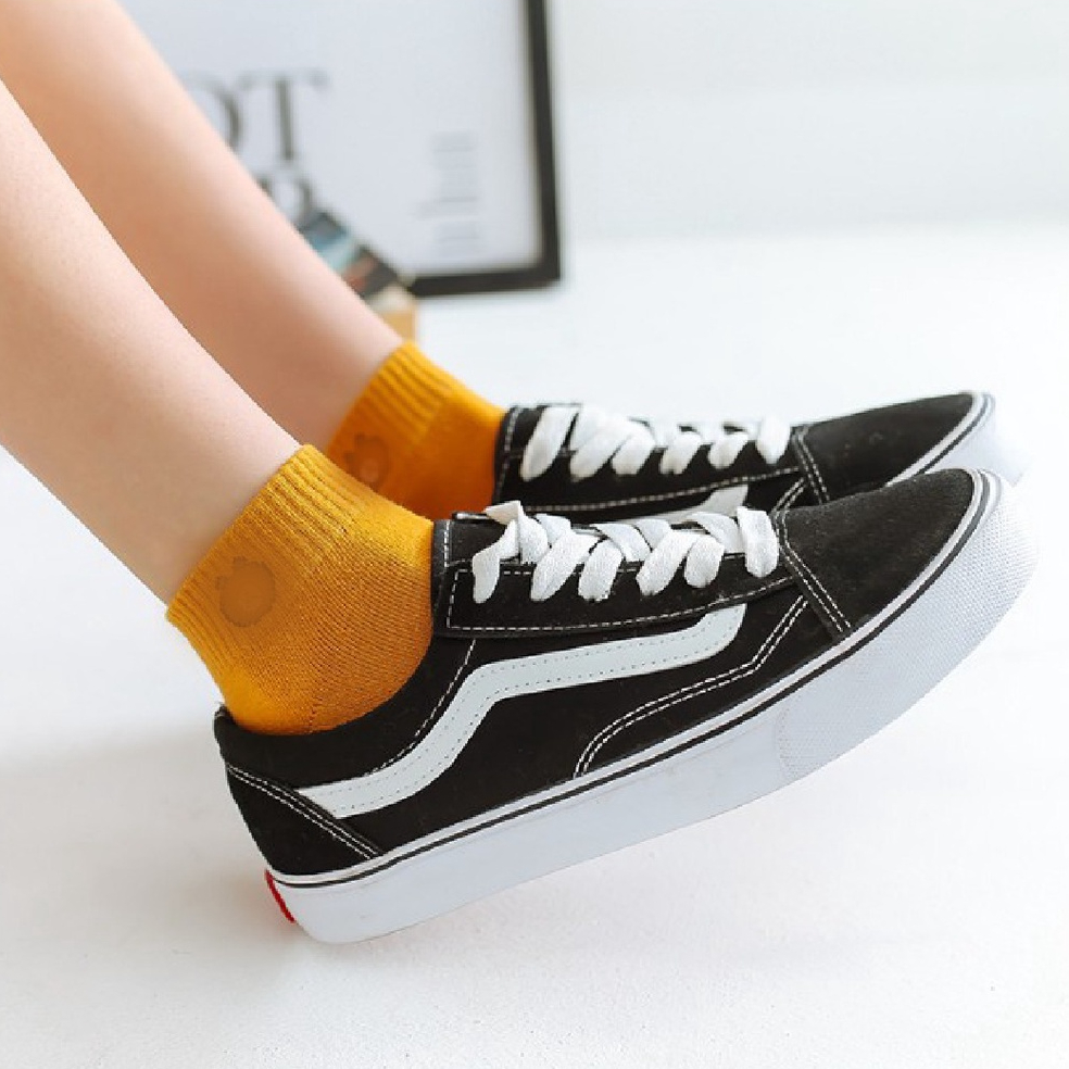 DOMMO - D2010 Kaos Kaki Ankle Cute K351 / Socks / Short Socks Sepatu / Kaos Kaki Motif Beruang Coklat / Kaos Kaki Pendek / Kaos Kaki Pria Wanita