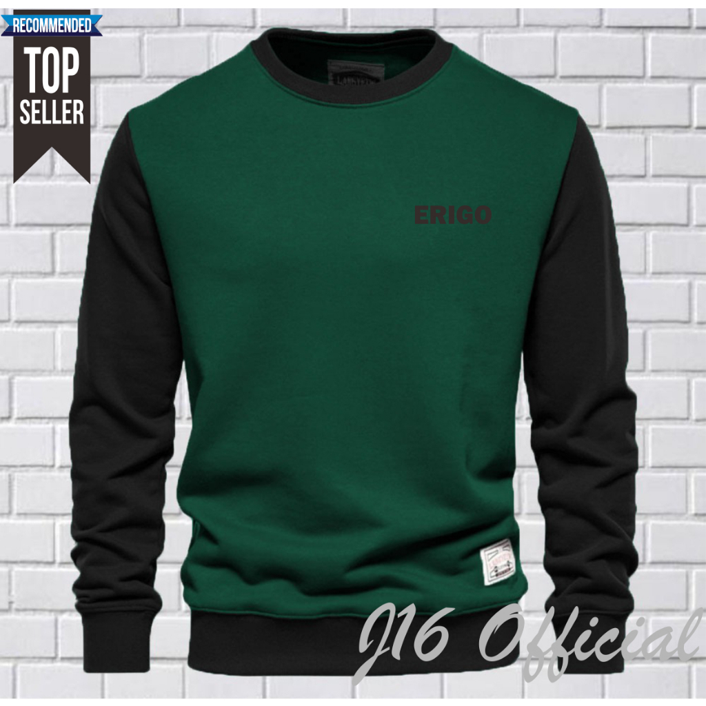 RIGO CREWNECK Jaket Distro Sweater Oblong Pria Wanita FLEECE TEBAL PREMIUM