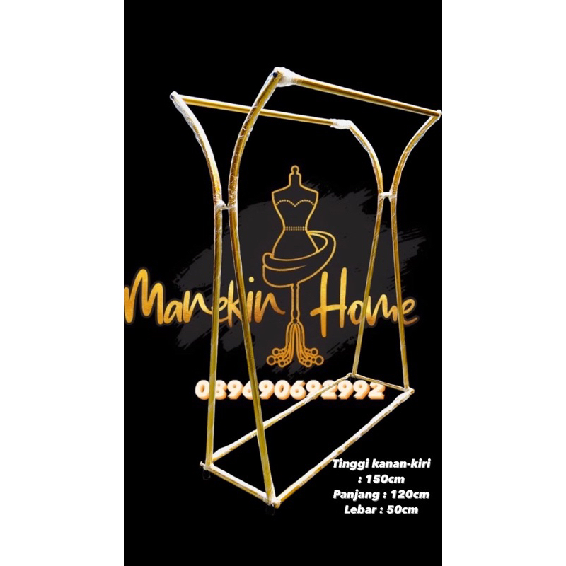 Gantungan Baju PISCES GOLD/Gawang baju gold