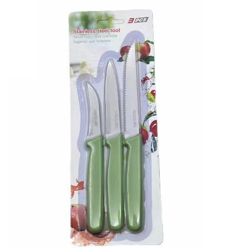 Pisau Buah 3 in 1 Pisau Roti Pisau Daging Knive Set Knife Stainless