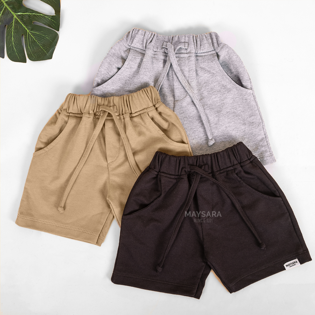 Celana Pendek Anak Tali Baby Terry Short Pants Maysara