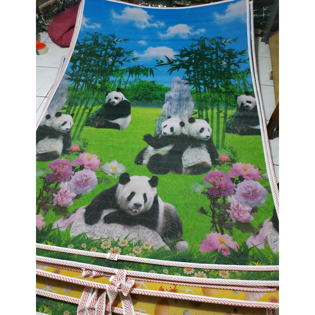 Murah Karpet Motif Bolak Balik Karpet Spons 8Mm Tebal Anti Dingin Tikar Karpet Busa Foam Ukuran