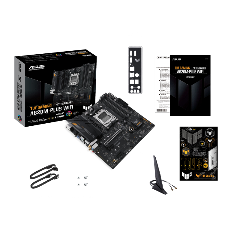 ASUS TUF GAMING A620M-PLUS WIFI | MOTHERBOARD AMD AM5 DDR5 Micro-ATX