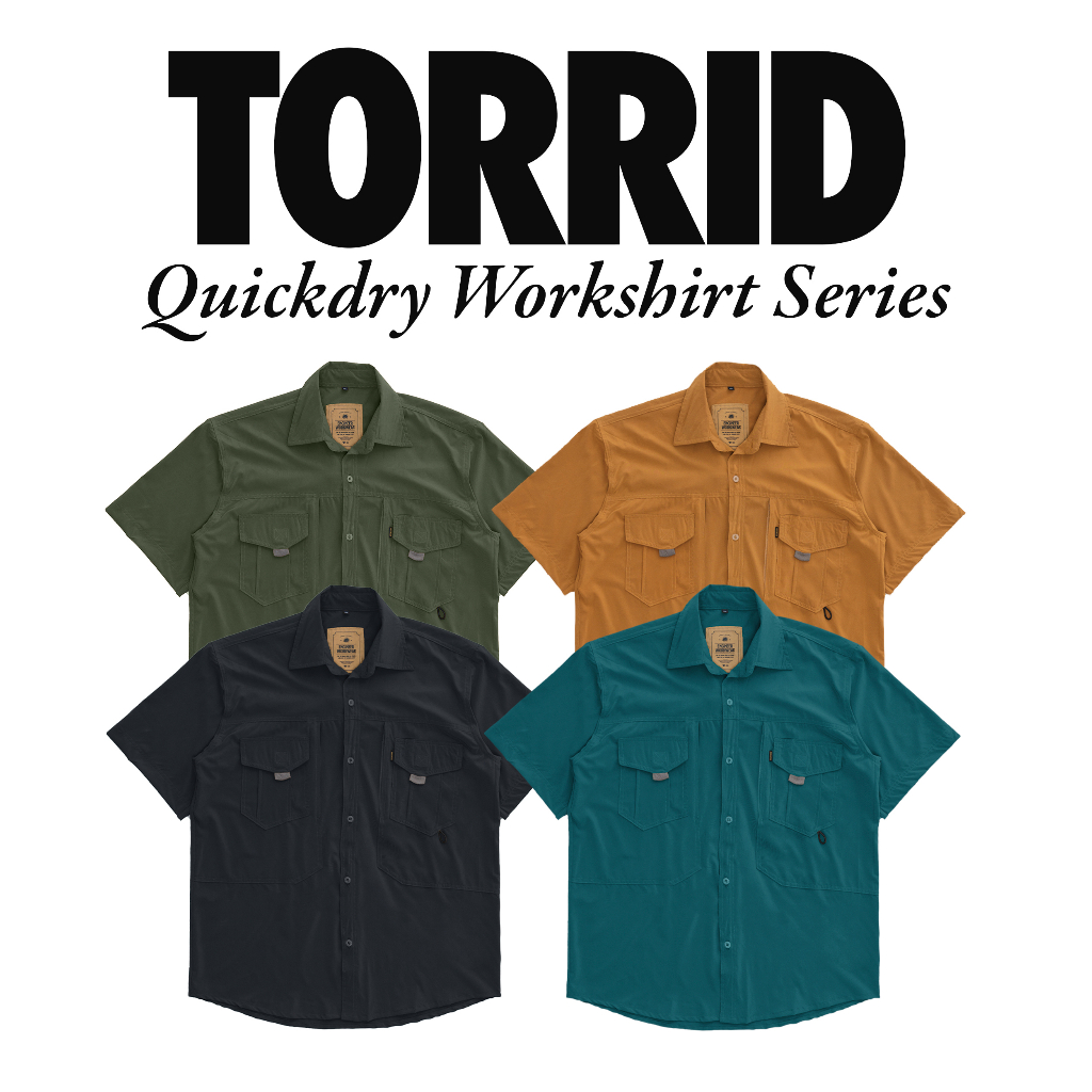 TORRID QUICKDRY WORKSHIRT-KEMEJA LENGAN PENDEK QUICKDRY BY ENGINEER