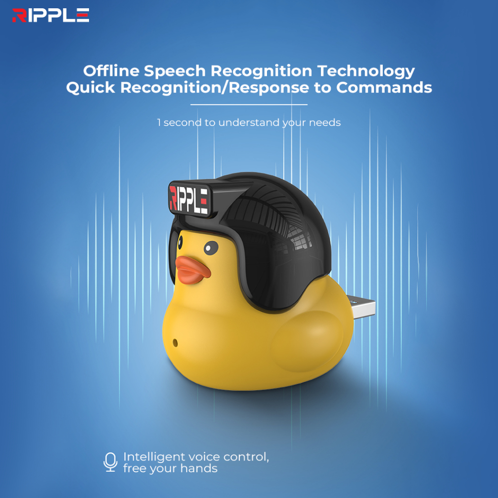 (Flash Sale) Ripple Bebek Pintar R1 USB Smart AI Remote TV AC Night Lamp