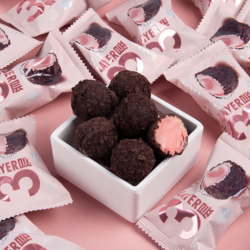 harga 1pcs Coklat biskuit lava cookie choco ball impor bola coklat lumer Vina franzzi