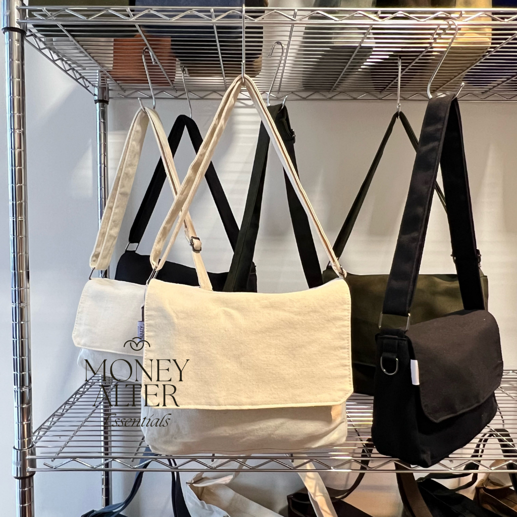 Money Alter - Flap Bag / Tas Slempang Kanvas 2 Size